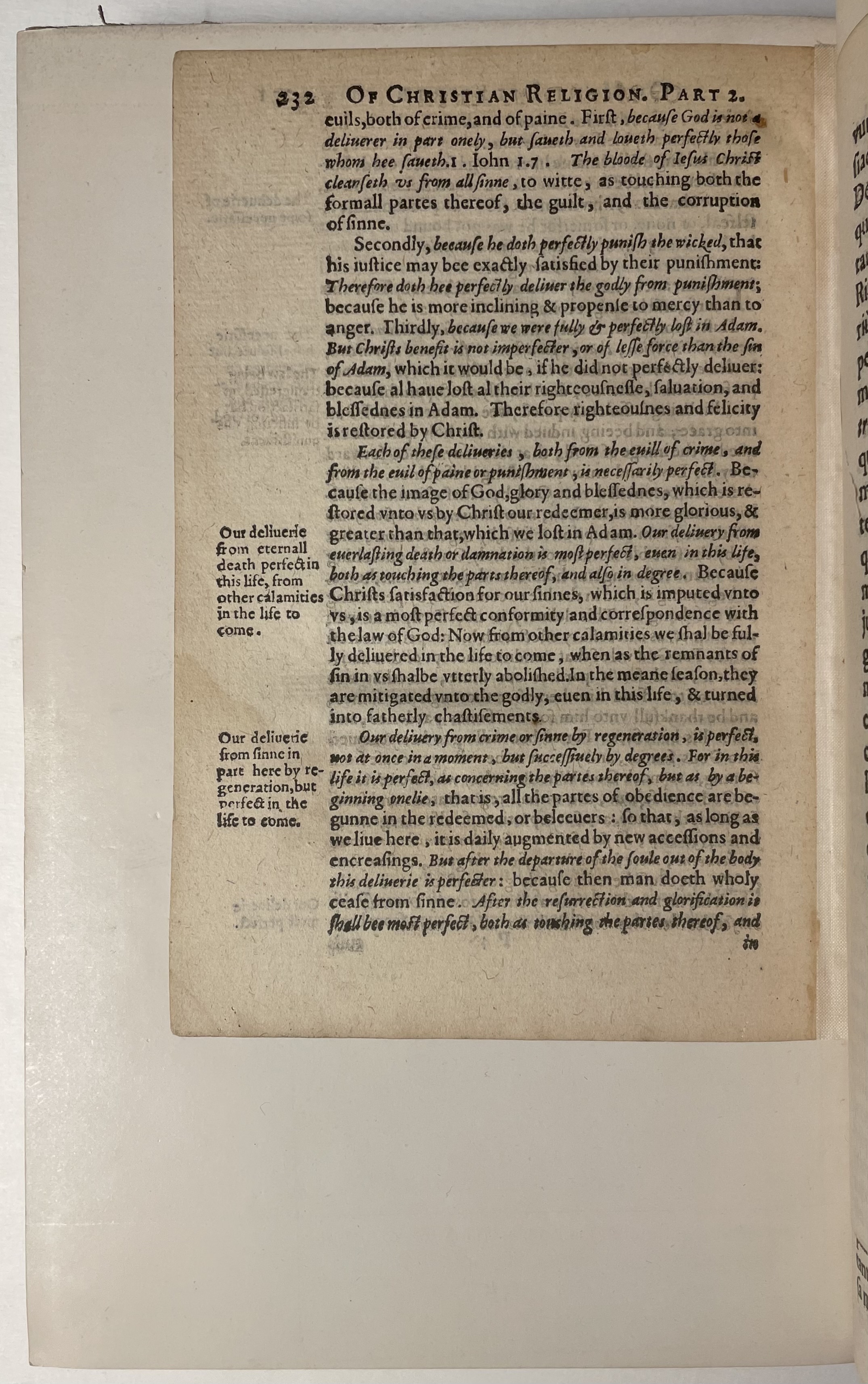 Page of text with shoulder notes